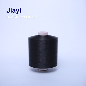 Black Color Durable Nylon Drawn Textured Yarn 